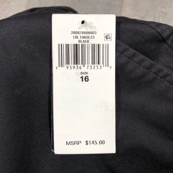 Lauren Ralph Women’s Micro-Sanded Twill Belted Wide-Leg Pants Size 16 - Picture 9 of 10